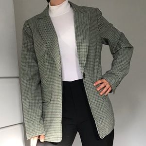 Vintage Checkered Blazer
